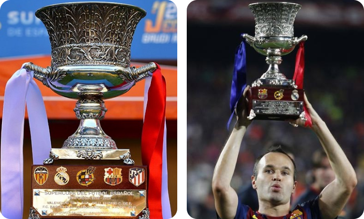 6 SPANISH SUPER CUP TITLES